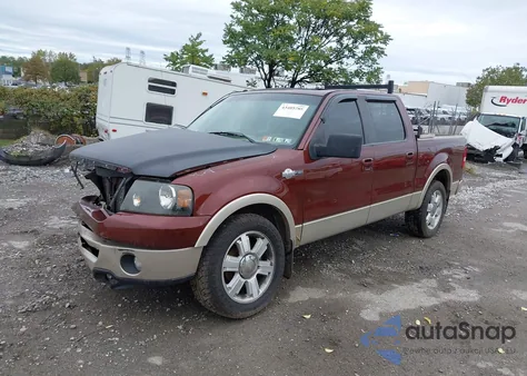2007 Ford F150 Supercrew из США, поврежденный, VIN 1FTPW12V77KD18742